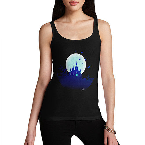 Women's Haunted Mansion On the Hill Tank Top