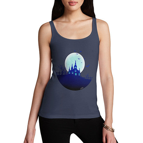 Women's Haunted Mansion On the Hill Tank Top