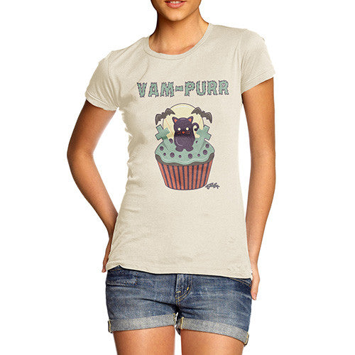 Women's Van Purr Cupcake T-Shirt