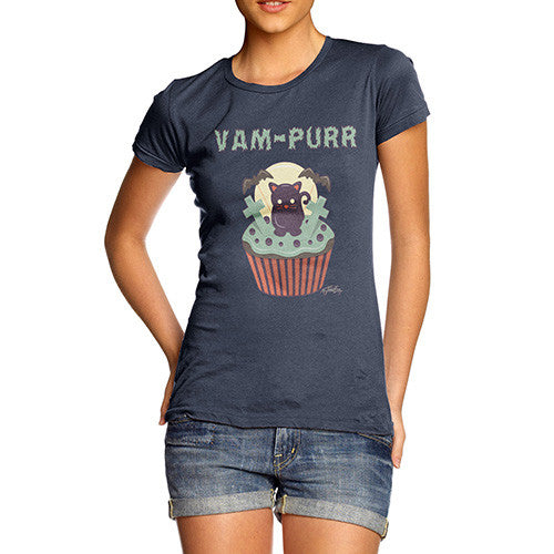 Women's Van Purr Cupcake T-Shirt