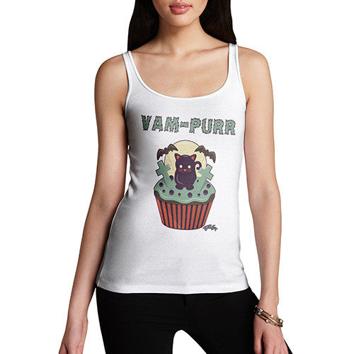 Women's Van Purr Cupcake Tank Top
