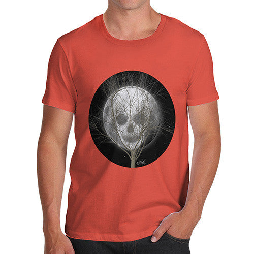 Men's Full Moon Skull Tree T-Shirt