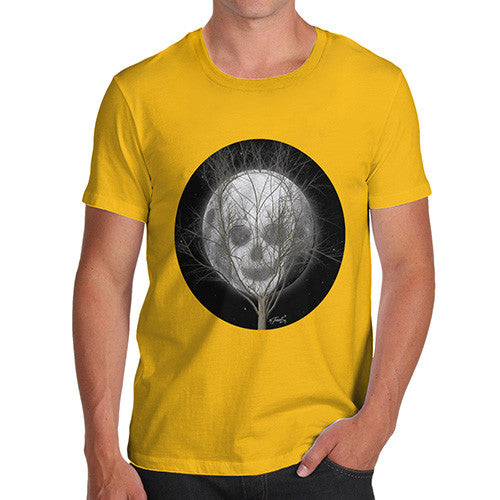 Men's Full Moon Skull Tree T-Shirt