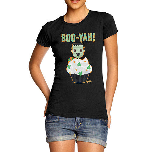 Women's Boo Yah Monster Cupcake T-Shirt