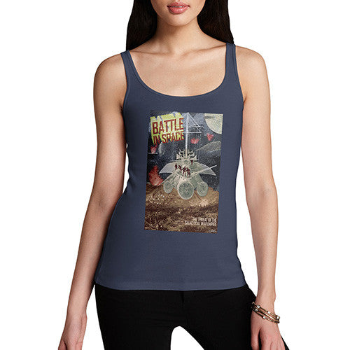 Women's Galactic Battle In Space Tank Top