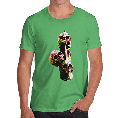 Men's Skulls On A Spike T-Shirt