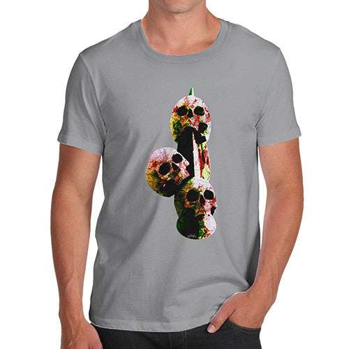 Men's Skulls On A Spike T-Shirt