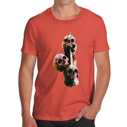 Men's Skulls On A Spike T-Shirt