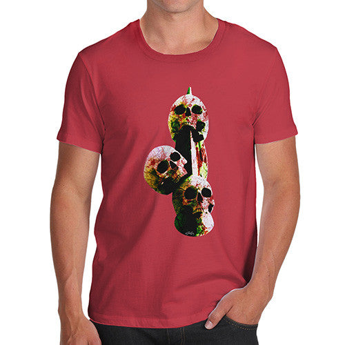 Men's Skulls On A Spike T-Shirt