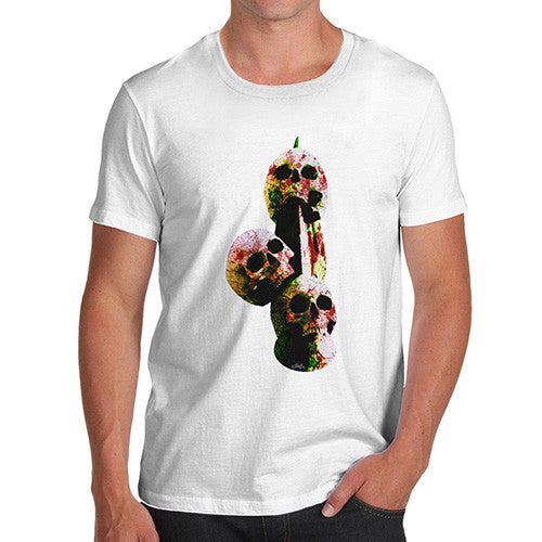 Men's Skulls On A Spike T-Shirt