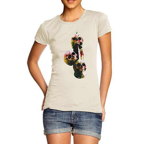 Women's Skulls On A Spike T-Shirt