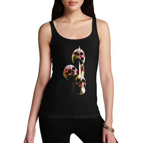 Women's Skulls On A Spike Tank Top