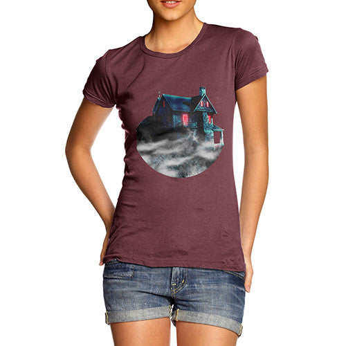 Women's Haunted House Beyond The Mist T-Shirt