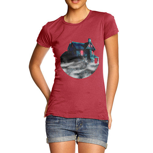 Women's Haunted House Beyond The Mist T-Shirt