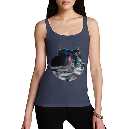 Women's Haunted House Beyond The Mist Tank Top
