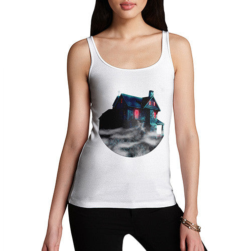 Women's Haunted House Beyond The Mist Tank Top