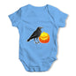 Halloween Black Crow and Pumpkin Baby Grow Bodysuit