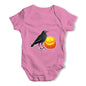 Halloween Black Crow and Pumpkin Baby Grow Bodysuit