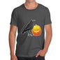 Men's Halloween Black Crow and Pumpkin T-Shirt