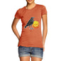 Women's Halloween Black Crow and Pumpkin T-Shirt