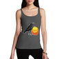 Women's Halloween Black Crow and Pumpkin Tank Top