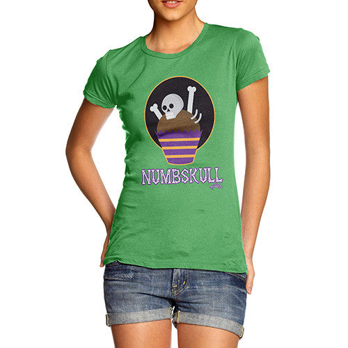 Women's Halloween Numbskull Skeleton T-Shirt