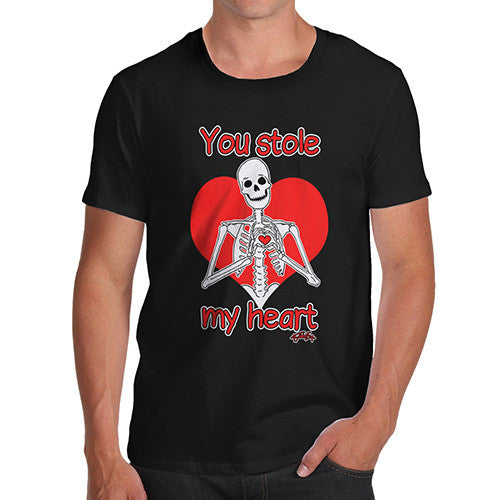 Men's Skeleton You Stole My Heart T-Shirt