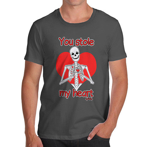 Men's Skeleton You Stole My Heart T-Shirt