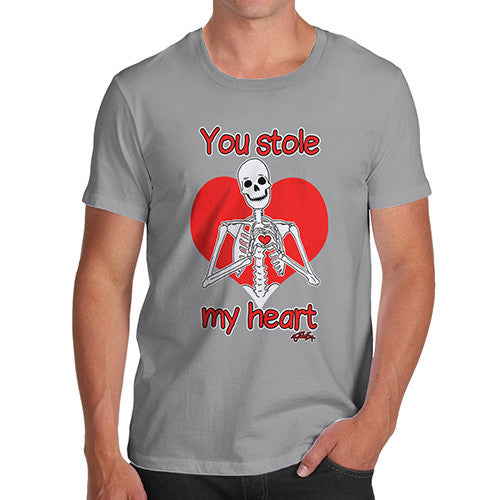 Men's Skeleton You Stole My Heart T-Shirt