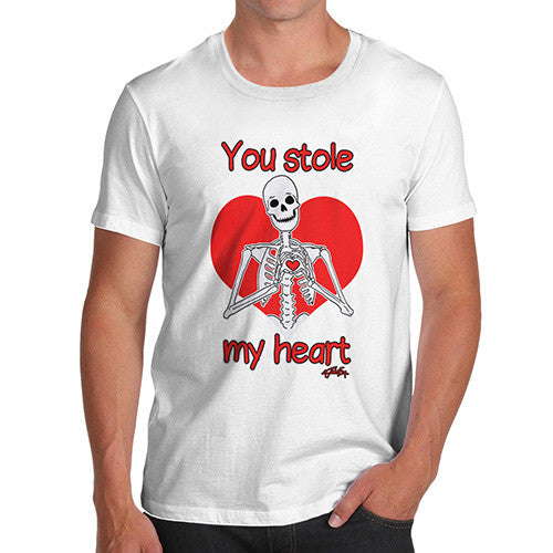 Men's Skeleton You Stole My Heart T-Shirt