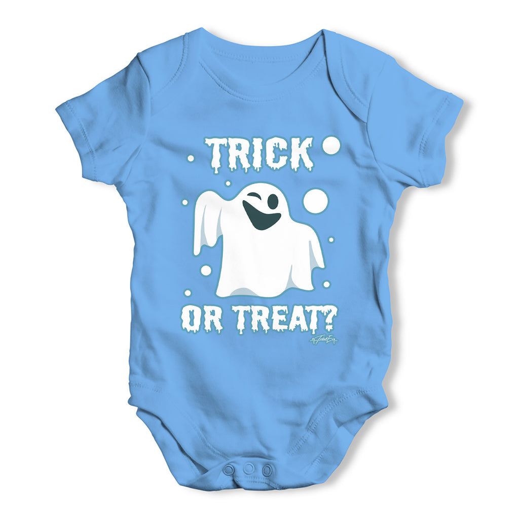 Trick or Treat Spooky Ghost Baby Grow Bodysuit