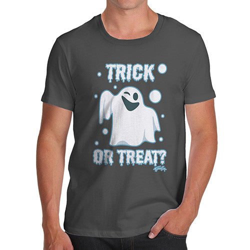 Men's Trick or Treat Spooky Ghost T-Shirt