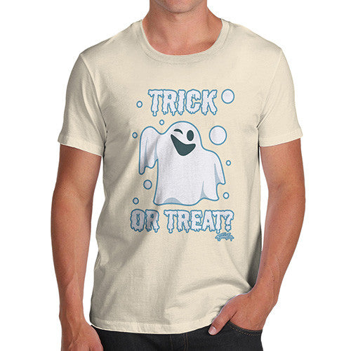 Men's Trick or Treat Spooky Ghost T-Shirt