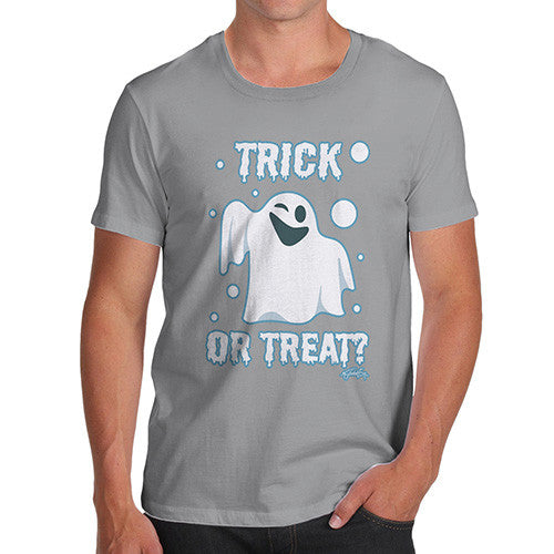 Men's Trick or Treat Spooky Ghost T-Shirt