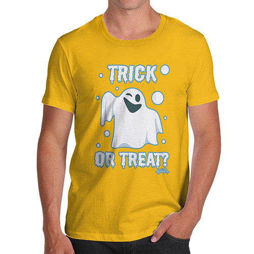 Men's Trick or Treat Spooky Ghost T-Shirt