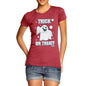 Women's Trick or Treat Spooky Ghost T-Shirt