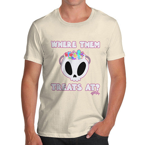 Men's Halloween Where Them Treats At T-Shirt