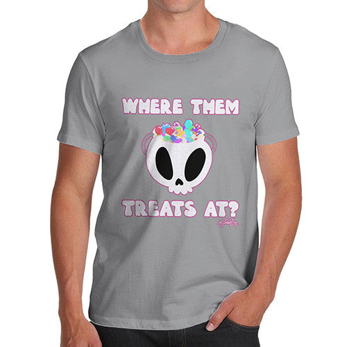 Men's Halloween Where Them Treats At T-Shirt