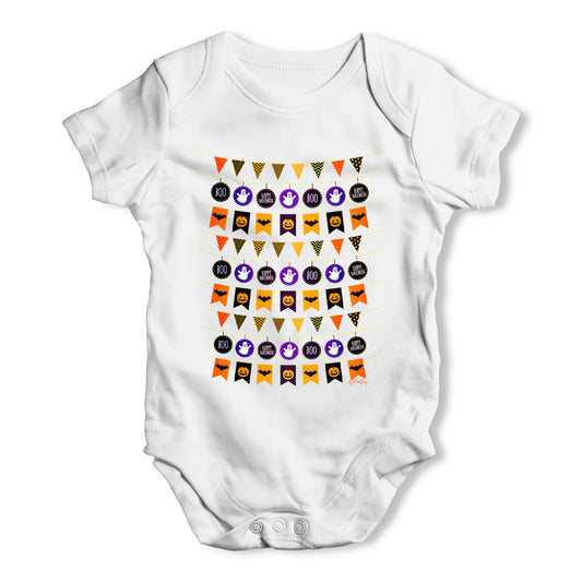 Halloween Bunting Baby Grow Bodysuit