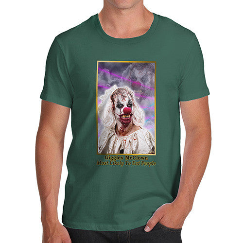 Men's Scary Giggles Mc Clown T-Shirt