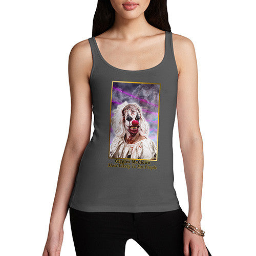 Women's Scary Giggles Mc Clown Tank Top