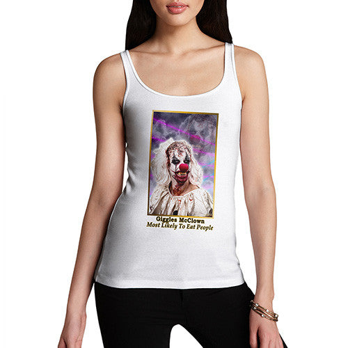 Women's Scary Giggles Mc Clown Tank Top