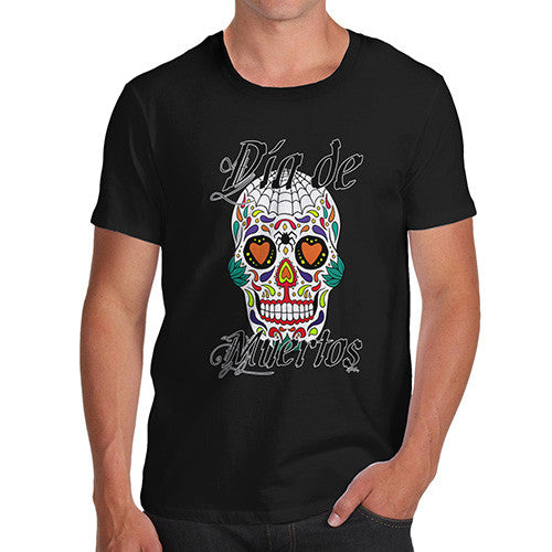 Men's Dia De Muertos Day Of The Dead Skull T-Shirt