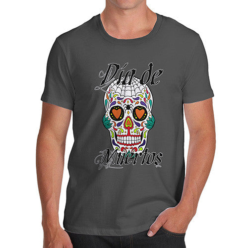 Men's Dia De Muertos Day Of The Dead Skull T-Shirt