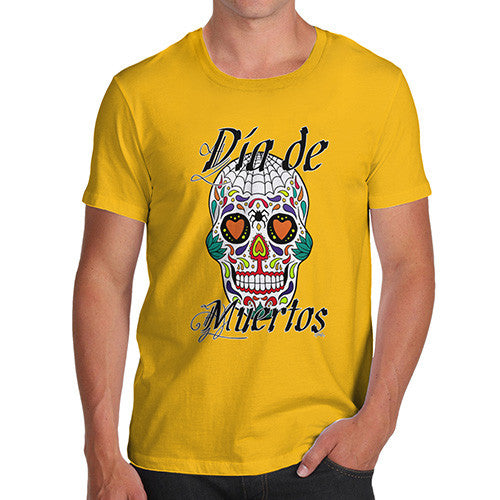 Men's Dia De Muertos Day Of The Dead Skull T-Shirt