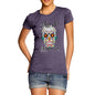 Women's Dia De Muertos Day Of The Dead Skull T-Shirt