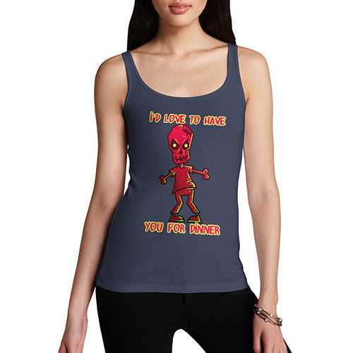 Women's Zombie Love You Have You For Dinner Tank Top