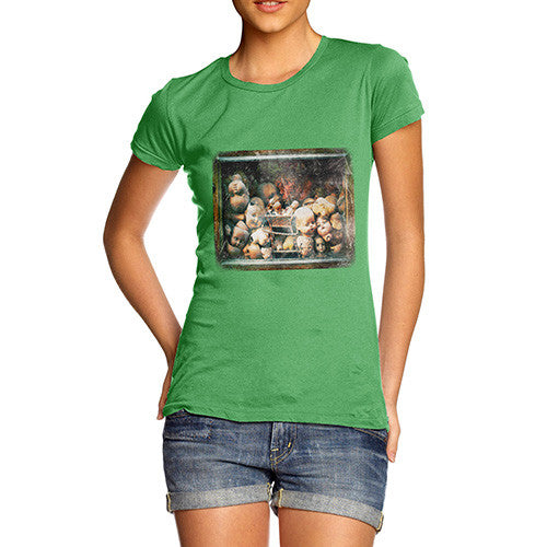 Women's Creepy Dolls Heads T-Shirt