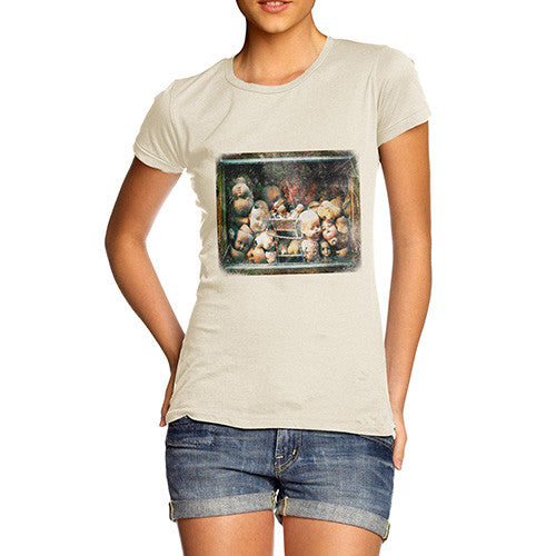 Women's Creepy Dolls Heads T-Shirt