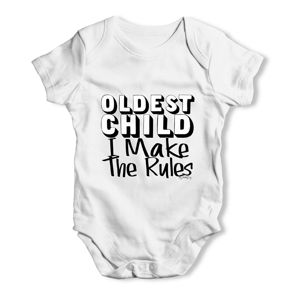 Oldest Child I Make The Rules Baby Grow Bodysuit